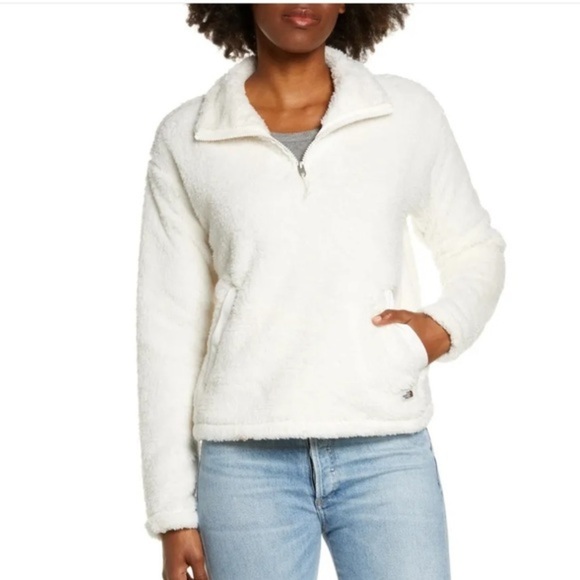 The North Face High Pile Fleece Pullover in Gardenia White  women size medium - Picture 1 of 6